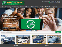 Tablet Screenshot of matthewsplanetpreowned.com